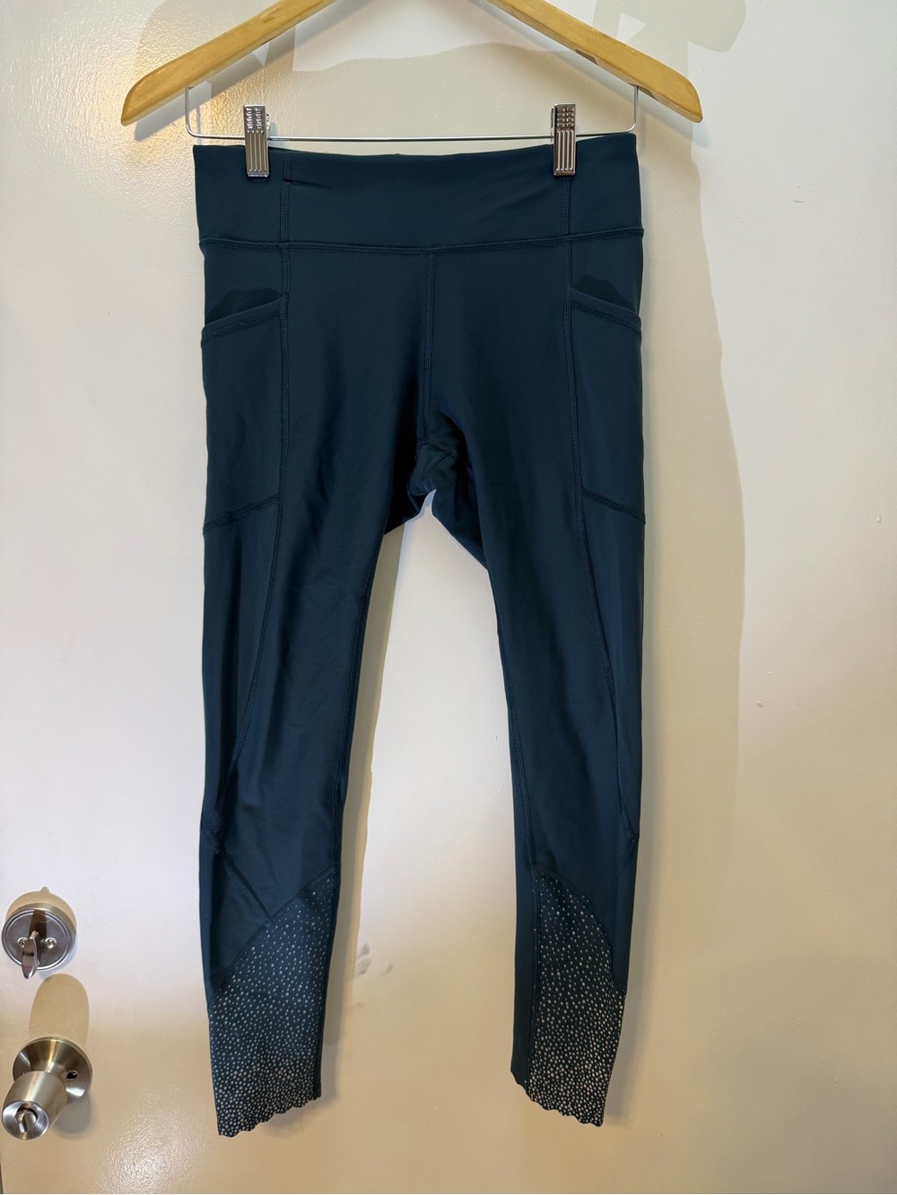 lululemon athletica Black Girls' Leggings with Pocketed Sides